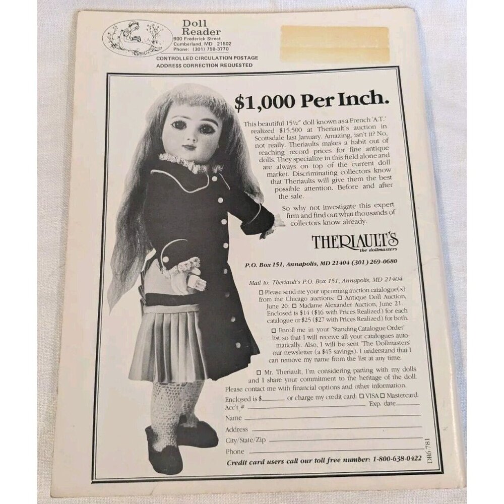 1981 Doll Reader Magazine Collectors Guide Miniatures 80s Clowns Lot Of 4 Vtg - Picture 8 of 16